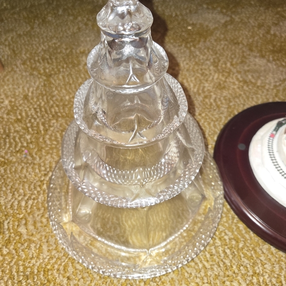 Thomas Kinkade Crystal Holiday Reflections Musical Tabletop Christmas Tree Clear - Picture 10 of 14